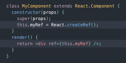 Example for a Class Based React Component